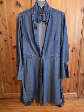 Banana Republic Fall  Denim Shirt Dress - Blue